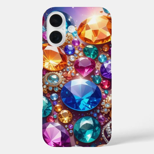 Colorful Gems & Jewels iPhone / iPad case (Rückseite)