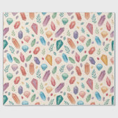Colorful Gemstone Pattern (2) Geschenkpapier (Flach)