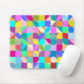 Colorful Geometric Abstract Fun Graphic Mouse Pad Mousepad (Mit Mouse)