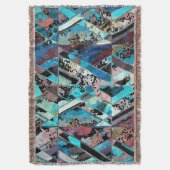 Colorful Geometric Abstract Pattern Decke (Vorderseite Vertikal)