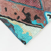 Colorful Geometric Abstract Pattern Fleecedecke (Ecke)