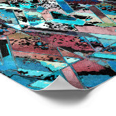 Colorful Geometric Abstract Pattern Poster (Ecke)