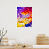 Colorful Geometric Abstract Wall Art Poster (Küche)