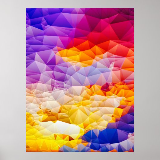 Colorful Geometric Abstract Wall Art Poster (Vorne)