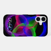 Colorful Geometric Blend iPhone 16 Case iPhone 16 Hülle (Rückseite (Horizontal))