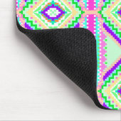 Colorful Geometric Boho Pattern Mousepad (Ecke)