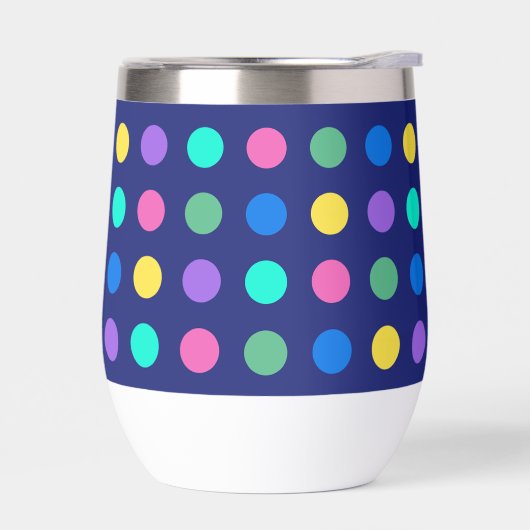 Colorful Geometric Dots Drinkware Design -  (Links)