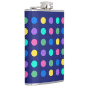 Colorful Geometric Dots Drinkware Design -  Flachmann (Rechts)