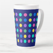 Colorful Geometric Dots Drinkware Design -  Milchtasse (Rechte Ecke)