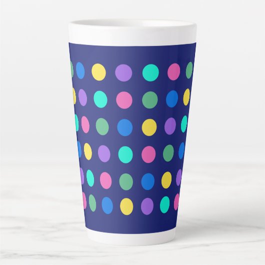 Colorful Geometric Dots Drinkware Design -  Milchtasse (Vorderseite)
