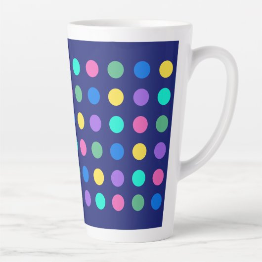 Colorful Geometric Dots Drinkware Design -  Milchtasse (Rechts)