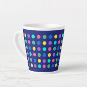 Colorful Geometric Dots Drinkware Design - Milchtasse (Linke Ecke)