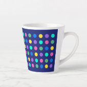 Colorful Geometric Dots Drinkware Design - Milchtasse (Rechts)