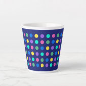 Colorful Geometric Dots Drinkware Design - Milchtasse (Vorderseite)