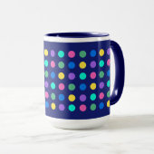 Colorful Geometric Dots Drinkware Design -  Tasse (VorderseiteRechts)