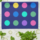 Colorful Geometric Dots Geschirrtuch (Gefaltet)