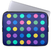 Colorful Geometric Dots Laptopschutzhülle (Vorderseite)