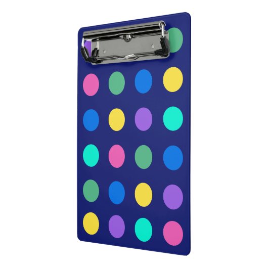 Colorful Geometric Dots Mini Klemmbrett (Gewinkelt2)