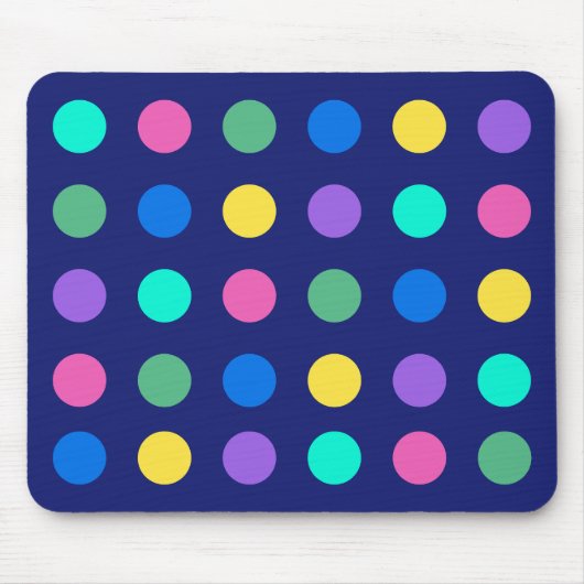 Colorful Geometric Dots Mousepad (Vorne)