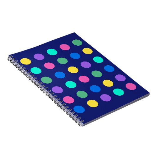Colorful Geometric Dots Notizblock (Rechte Seite)