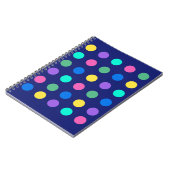 Colorful Geometric Dots Notizblock (Linke Seite)