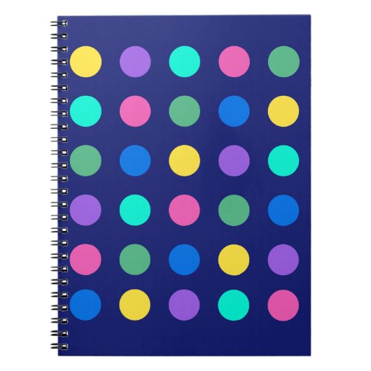 Colorful Geometric Dots Notizblock (Vorderseite)