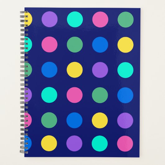 Colorful Geometric Dots Planer (Vorderseite)
