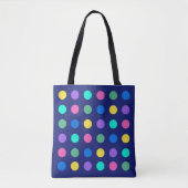 Colorful Geometric Dots Tasche (Vorderseite)