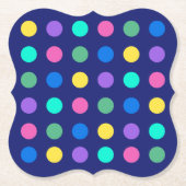 Colorful Geometric Dots Untersetzer (Vorderseite)