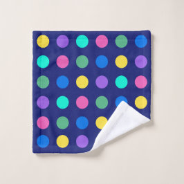 Colorful Geometric Dots Waschlappen