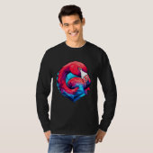 Colorful geometric Flamingo T-Shirt (Vorne ganz)