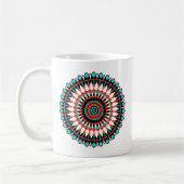 Colorful Geometric Mandala Art-46456 Kaffeetasse (Links)