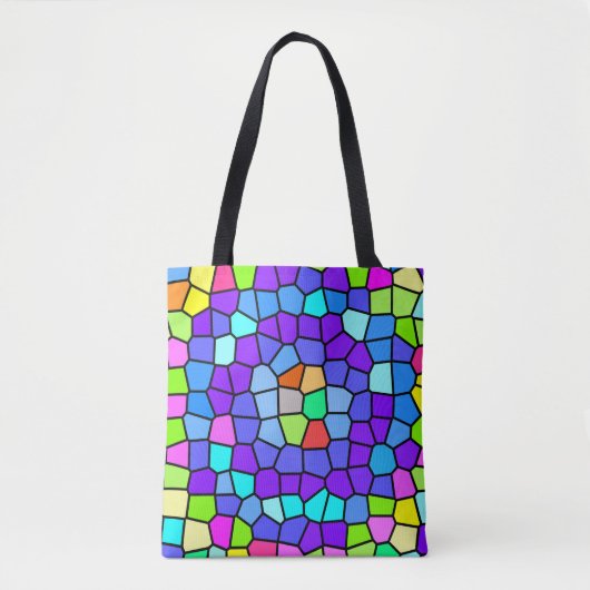 Colorful Geometric Mosaic Tote Tasche (Vorderseite)
