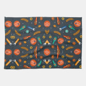 Colorful geometric pattern on a dark background geschirrtuch (Horizontal)