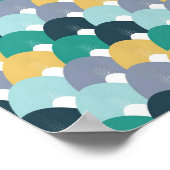 Colorful Geometric Pattern  Poster (Ecke)