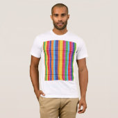 Colorful Geometric Pattern T-Shirt | Modern Rainbo (Vorne ganz)
