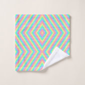 Colorful geometric pattern towel set  (Waschlappen)