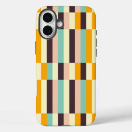 Colorful geometric pattern with vertical stripes  iPhone 16 plus hülle