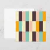 Colorful geometric pattern with vertical stripes  dankeskarte (Vorne/Hinten)
