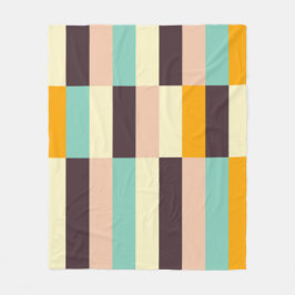 Colorful geometric pattern with vertical stripes  fleecedecke