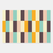 Colorful geometric pattern with vertical stripes  geschenkpapier set (Vorderseite)