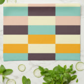 Colorful geometric pattern with vertical stripes  geschirrtuch (Gefaltet)