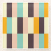 Colorful geometric pattern with vertical stripes  glasuntersetzer (Vorderseite)