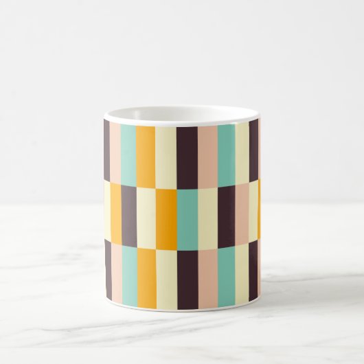 Colorful geometric pattern with vertical stripes  kaffeetasse (Mittel)