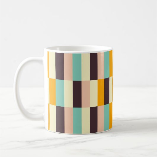 Colorful geometric pattern with vertical stripes  kaffeetasse (Links)