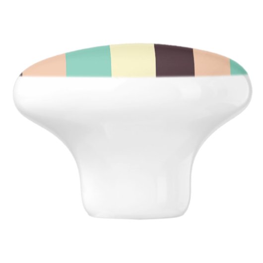 Colorful geometric pattern with vertical stripes  keramikknauf (Seitenansicht)