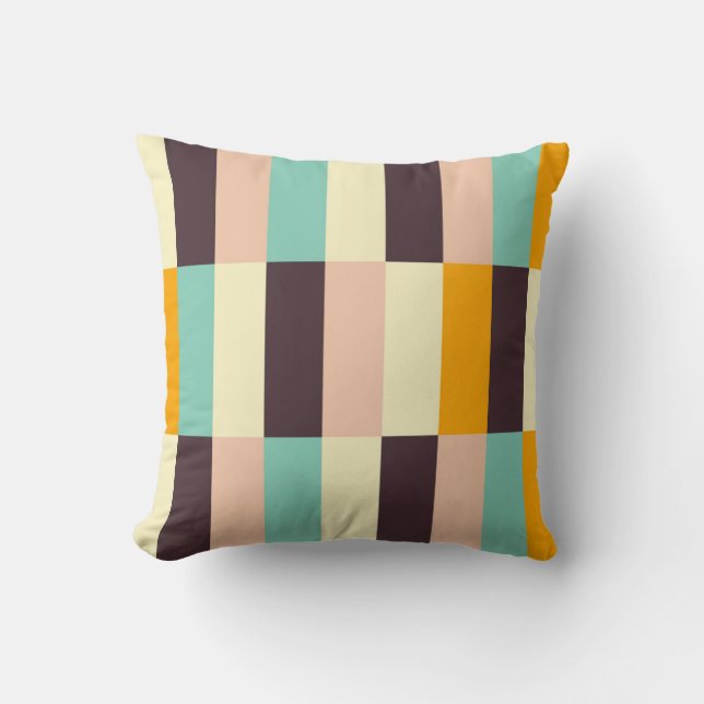Colorful geometric pattern with vertical stripes  kissen (Vorderseite)