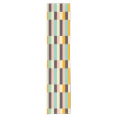 Colorful geometric pattern with vertical stripes  kurzer tischläufer (Vorderseite)