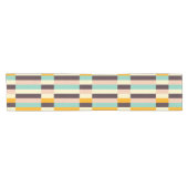 Colorful geometric pattern with vertical stripes  kurzer tischläufer (Horizontal)