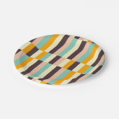 Colorful geometric pattern with vertical stripes  pappteller (Schrägansicht)